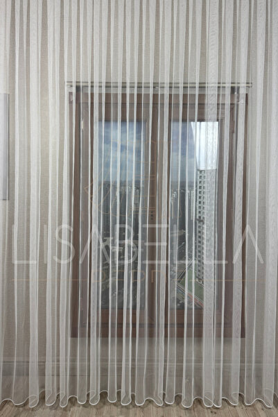 LisabellaHome Pure Elegans Grek Tulle Curtain (Extrafor Stitched Without Pleat)