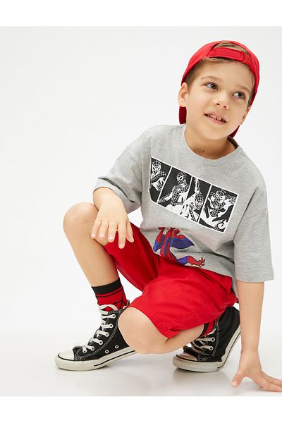 Koton Normale rote Boy-Shorts mit Bindebund 3skb40019tw