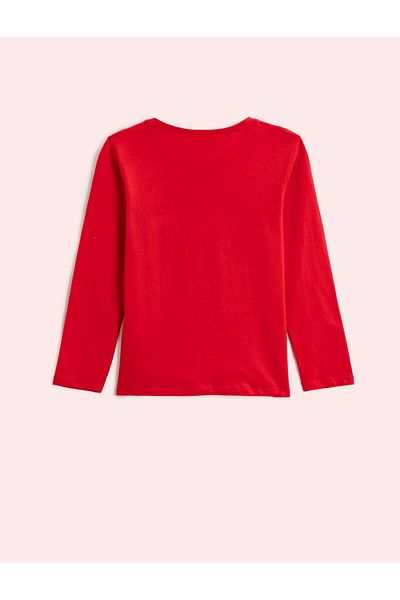 Koton Printed Long Sleeve T-Shirt Cotton