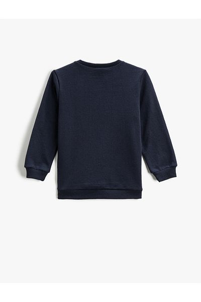 Koton Sweatshirt Long Sleeve Printed Crew Neck