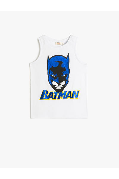 Koton Batman Undershirt Licensed Printed Crew Neck Cotton