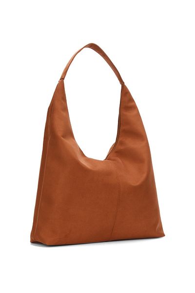 BAHELS Τσάντα ώμου Camel Suede μεγέθους Xl