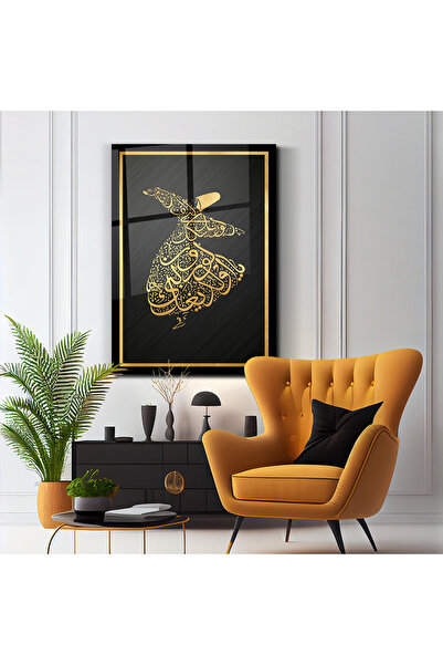 Genel Markalar 'Ya Olduğun Gibi Görün Ya Göründüğün Gibi Ol' Mevlana Sözü Dikey Cam Tablo