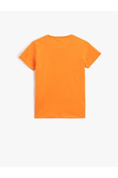 Koton Printed Short Sleeve T-Shirt Crew Neck Cotton
