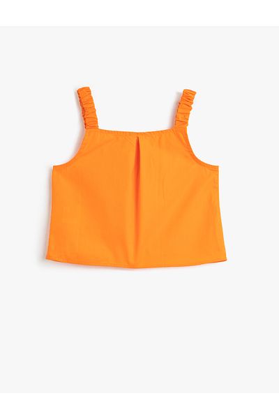 Koton Plain Orange Girl's Blouse 3skg60009aw