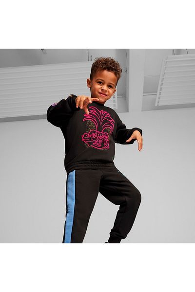 Puma Черен суитшърт с кръгло деколте X Trolls Crew Boys