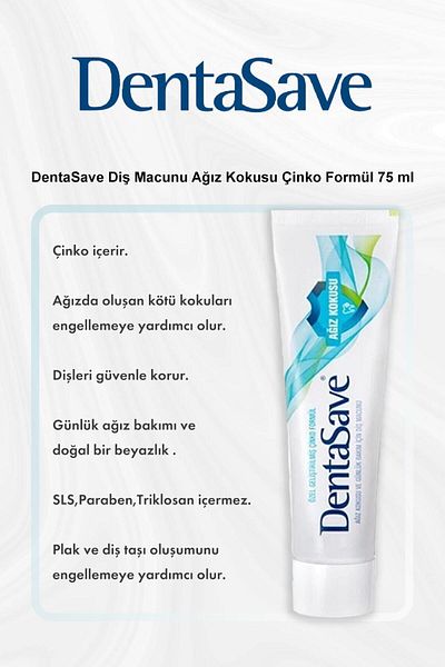 Dentasave 75 مل، اشتري 5 واحصل على 4 من قطن روزي - معجون أسنان، تركيبة زنك برائحة الفم