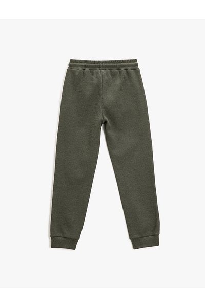 Koton Pantaloni de sport Jogger de bază, cu buzunar în talie, cu textura Seersucker