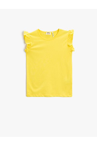 Koton Basic Ruffle T-Shirt Sleeveless