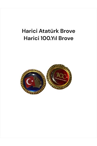 dgn shop Harici Atatürk & 100.Yıl brovesi