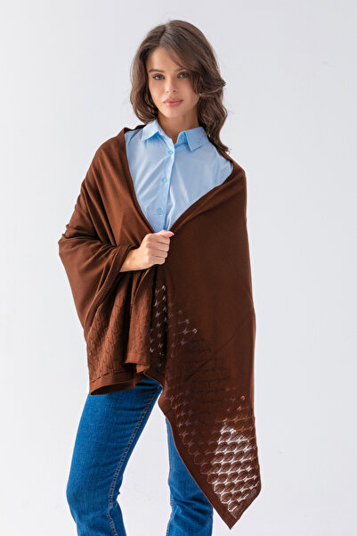 nisaNCa Πλεκτά γυναικεία κασκόλ και σάλι με διάτρητη στάμπα - με μοτίβο κηρήθρας, απαλή υφή, μοντέρνο και κομψό