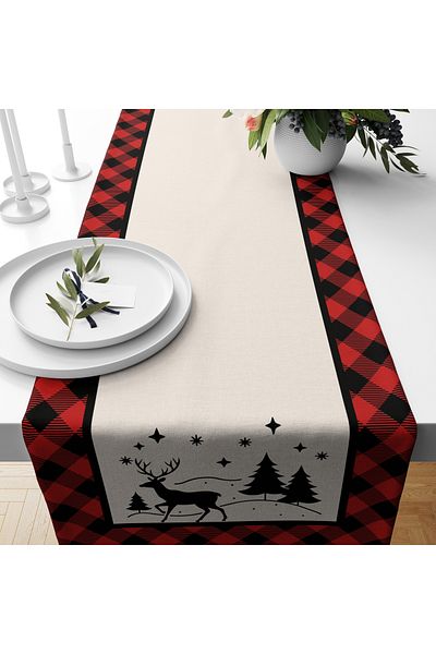 Filamente Χριστουγεννιάτικο μοτίβο Digital Printed Runner - Πρωτοχρονιάτικο 140x40 εκ