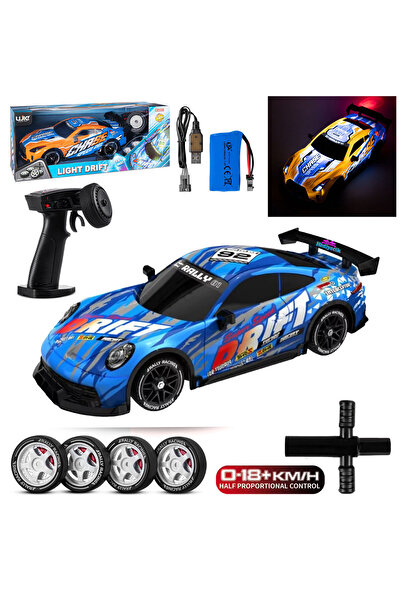hediyecik Uzaktan Kumandalı Drift Arabası 4 Çeker Işıklı Full Fonksiyon RC Dr...