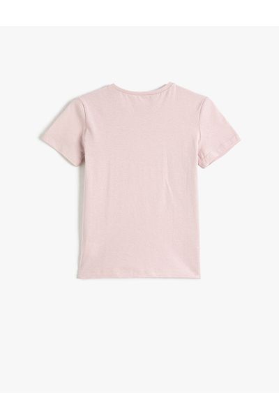 Koton Skull Printed Short Sleeve T-Shirt Crew Neck Cotton