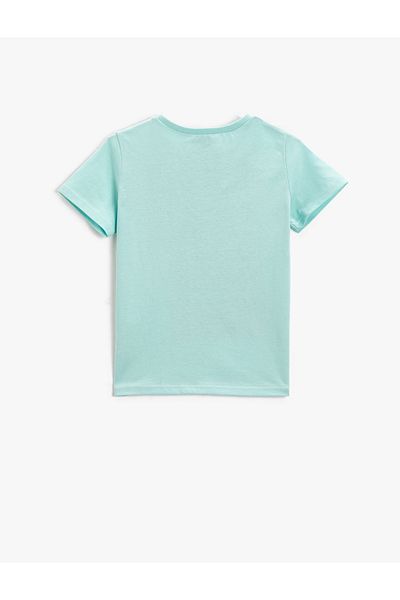 Koton Printed Short Sleeve T-Shirt Crew Neck Cotton