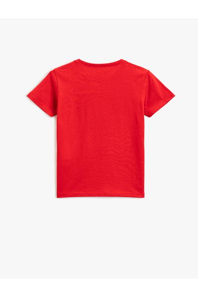 Koton Printed Short Sleeve T-Shirt Crew Neck Cotton