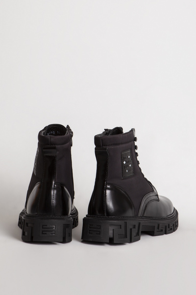 MARCOMEN 16115 Gerçek Deri Erkek Casual Bot Siyah