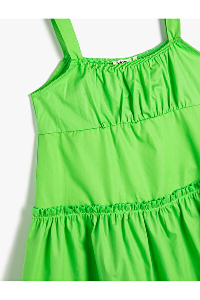 Koton Φόρεμα Midi Μήκος Strappy Βαμβακερό