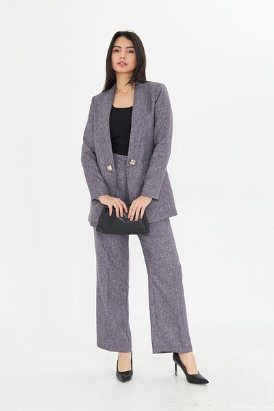 LOVELF Anthracite Square Buttoned Effect Suit