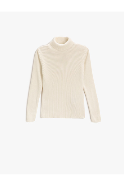 Koton Ecru-Pullover für Mädchen 3WKG90003AT