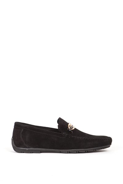 MARCOMEN Genuine Leather Black Loafer - Men's Comfortable Daily Shoes 19461