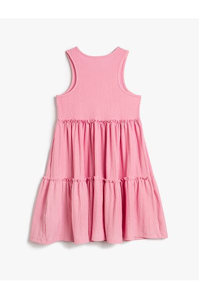 Koton Dress Midi Length Halter Neck Sleeveless Relaxed Cut