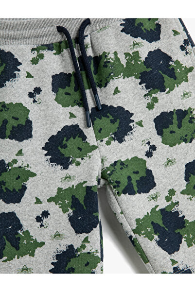 Koton Šortky s pružnou vázačkou v pase s potištěnou kapsou