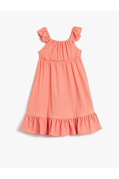 Koton Mehrschichtiges Midikleid mit Trägern