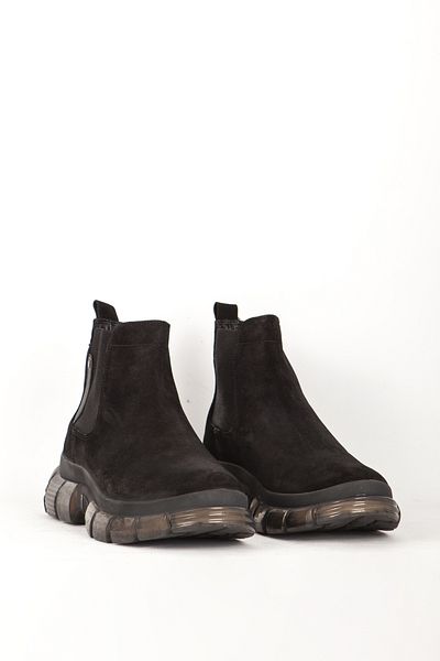 MARCOMEN Men's Chelsea Boots - Real Leather, Thick Sole, Mc 14116 Black