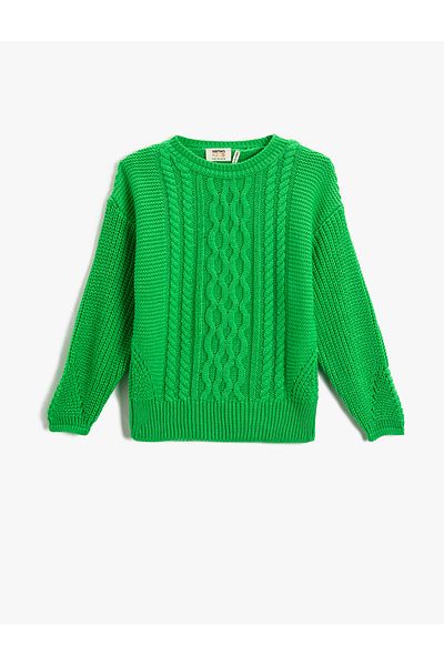 Koton Basic Knitwear Sweater with Hair Knit Detail