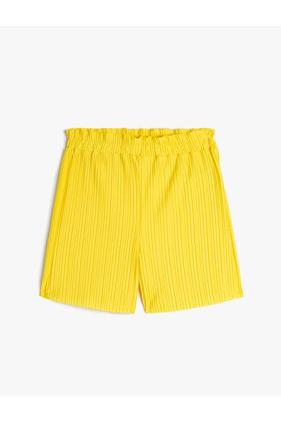 Koton Shorts mit Falten, elastischem Bund, bequemer Schnitt