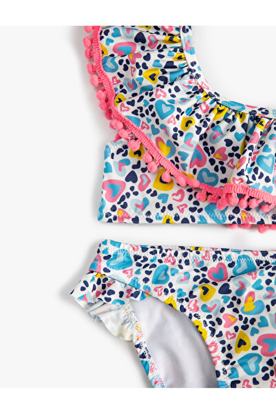 Koton Bikini szett fodros egy váll vékony pántokkal