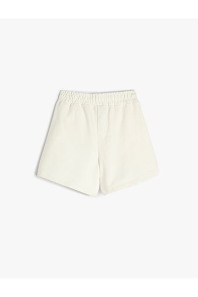 Koton Minnie Mouse and Daisy Duck - Cotton, Pocket and Elastic Waist Shorts