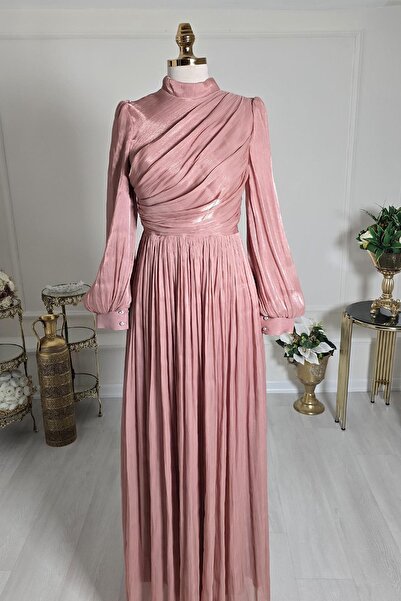 Yonca Moda Evi Gül Kurusu Drapeli Balon Kol T.Abiye 4408