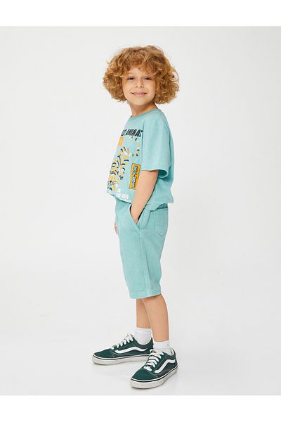 Koton Jeansshorts mit Tasche aus Baumwolle