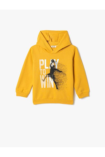 Koton Hooded Sweatshirt Printed