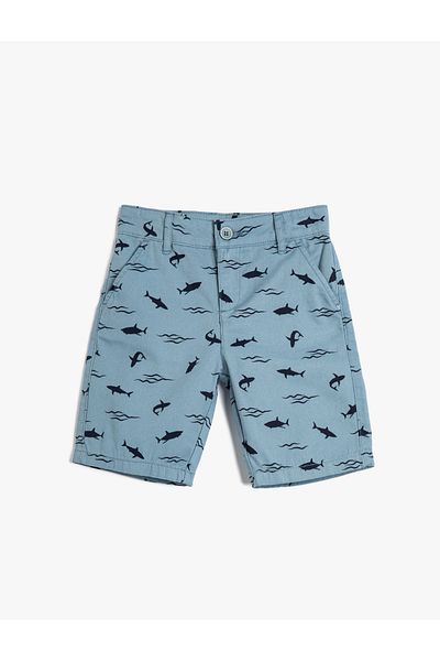 Koton Chino Shorts with Pockets Elastic Waist Tie Cotton