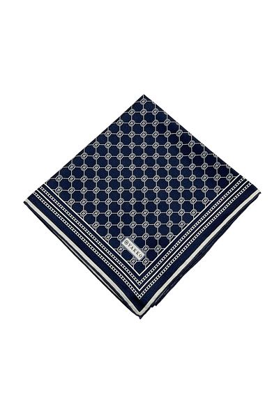 Vakko Μεταξωτό μαντήλι Twill - Special Series - Dark Navy Blue