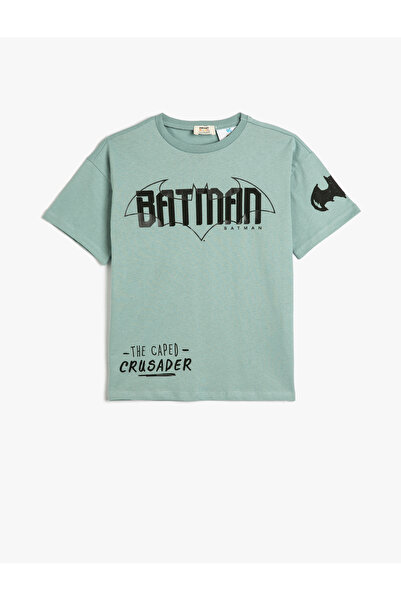 Koton Tricou Batman, cu licență, cu mânecă scurtă, decolteu, bumbac