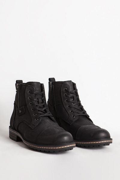 Hammer Jack 17400m Nubuck Δερμάτινες Μαύρες Ανδρικές Μπότες - Μοντέλο 102