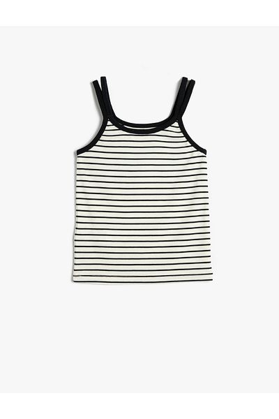 Koton U-Neck Ribbed Athlete Strap