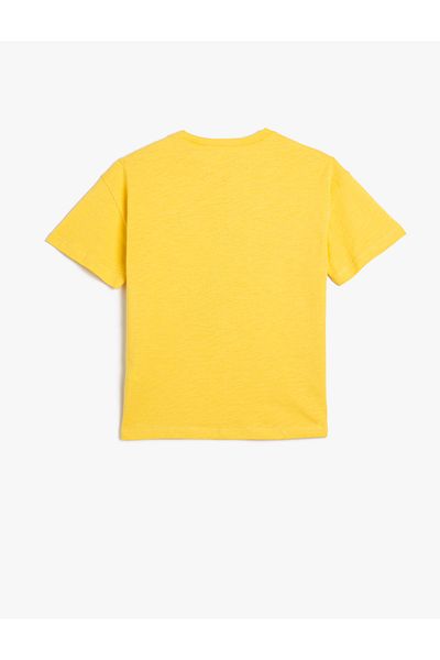 Koton T-Shirt Printed Short Sleeve Crew Neck Cotton