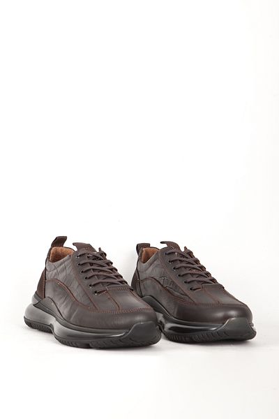 MARCOMEN Mc 18168 Brown Ανδρικά παπούτσια Casual Comfort - Lace-Up και γνήσιο δέρμα