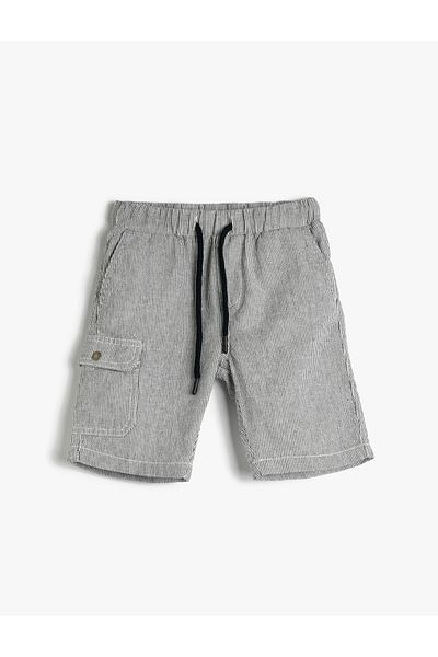 Koton Shorts with Tie Waist Side Pocket Detail