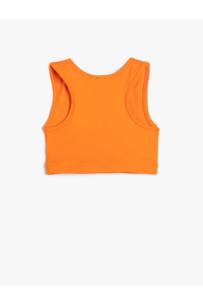 Koton Sports Half Tank Top Sleeveless Print Detailed