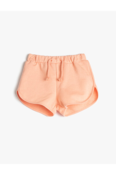 Koton Cotton Basic Waist Tie Shorts - Pockets