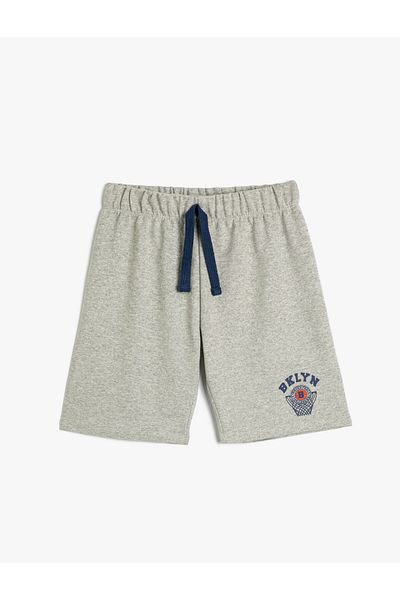Koton Shorts mit Taillenschnürung, bedruckt