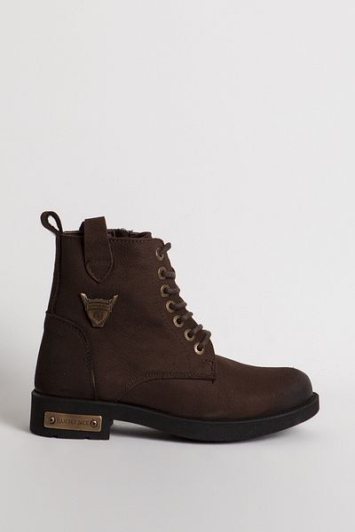 Hammer Jack Καφέ Nubuck Δερμάτινες Γυναικείες Μπότες - Χοντρή σόλα, Wash Hj 102 15200g
