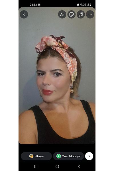 oben hobi إكسسوار شعر باندانا مع أسلاك داخلية