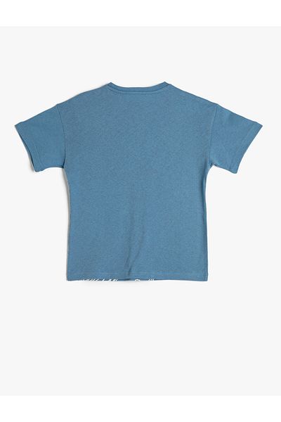 Koton T-Shirt Short Sleeve Crew Neck Printed Cotton